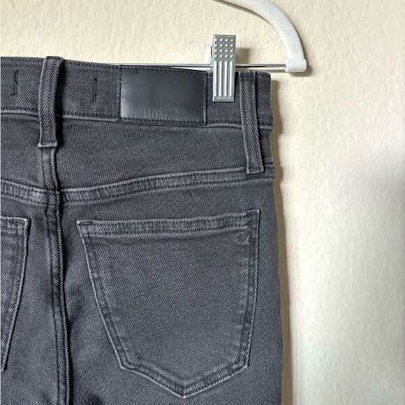 Madewell Cali Demi Black Grey Jeans Straight Leg Size 25 - Picture 9 of 13